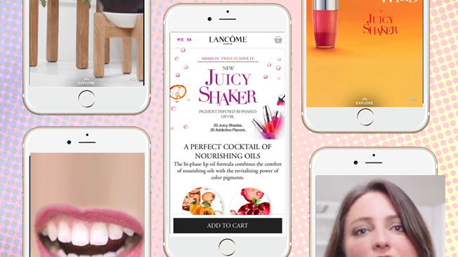 Lancome on Snapchat Discover
